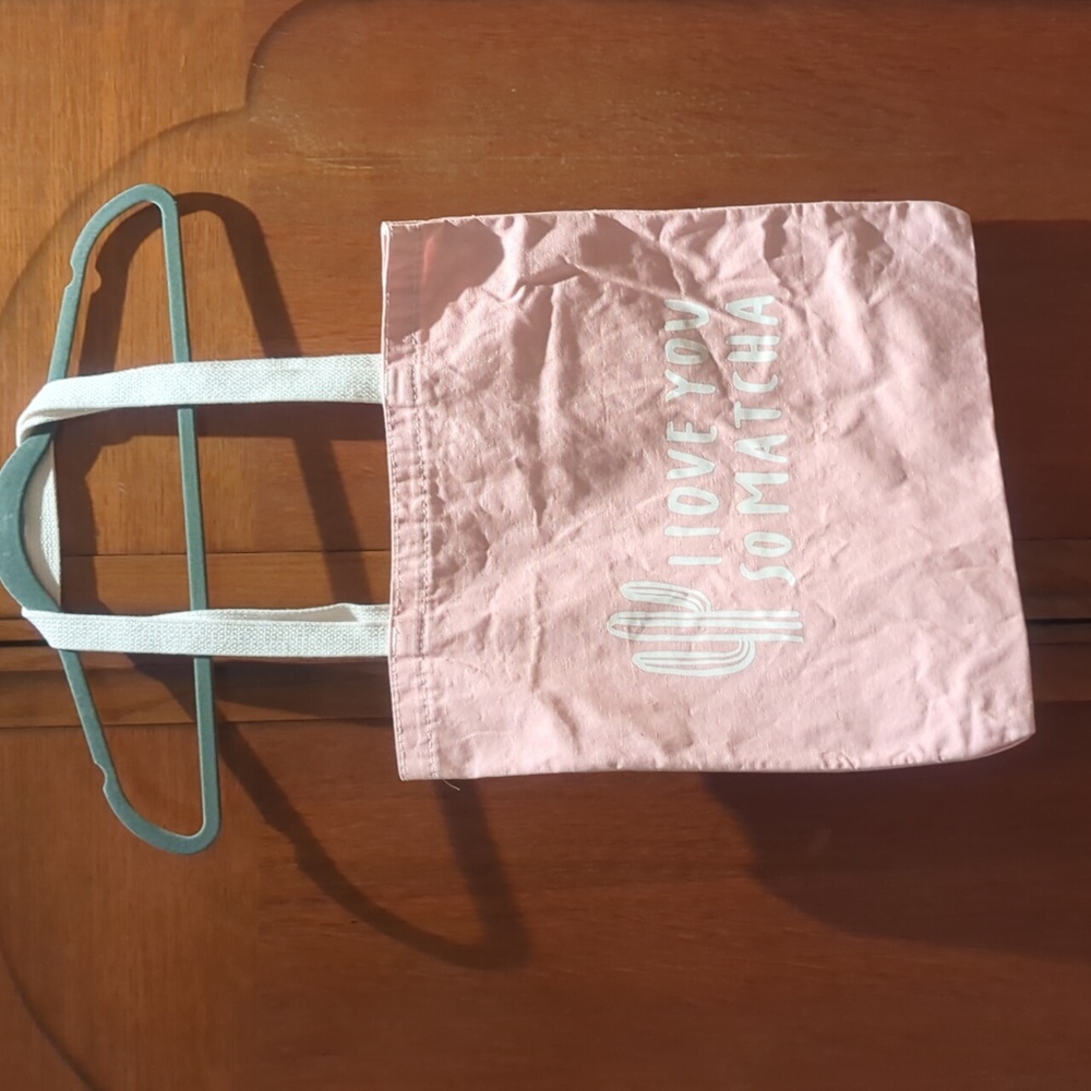 I love you so matcha tea tote